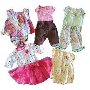 🎉 HP 🎉 Baby Girl Newborn Outfit Bundle - Set of 5 - Newborn - Gently Used